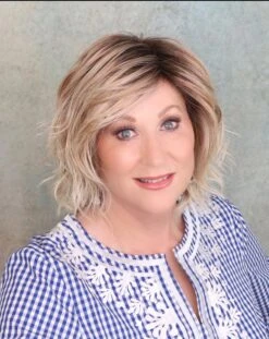 Anima Wig By Ellen Wille | Mono Crown -Hair Haven Shop AnimaSandyBlondeRootedfront