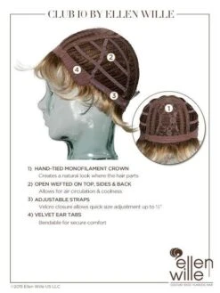 Club 10 Wig By Ellen Wille | Mono Crown -Hair Haven Shop Club10 2