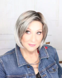 Devine Wig By Ellen Wille | Mono Part -Hair Haven Shop DevineDarksnowrooted2