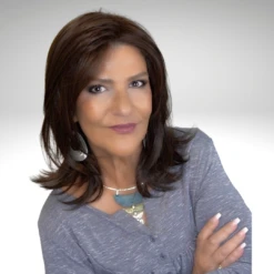 Luna Wig By Ellen Wille | Mono Crown -Hair Haven Shop EWLUNADarkChocolateMix