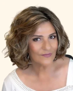 Onda Wig By Ellen Wille | Mono Part -Hair Haven Shop EWONDANutMixShaded1