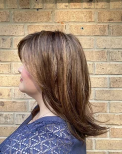 Luna Wig By Ellen Wille | Mono Crown -Hair Haven Shop Lunachocolateshadedside1 scaled