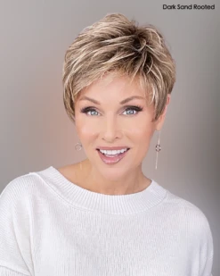 Yoko Wig By Ellen Wille | Heat-Friendly Synthetic -Hair Haven Shop cEllenWilleYokoDarkSandRooted