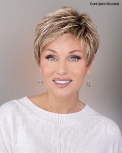 Yoko Wig By Ellen Wille | Heat-Friendly Synthetic -Hair Haven Shop cEllenWilleYokoinDarkSandRooted1