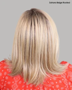 Melody Wig By Ellen Wille | Heat-Friendly Synthetic -Hair Haven Shop cMelodySaharabeigeRback