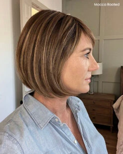 Sing Wig By Ellen Wille | Heat-Friendly Synthetic -Hair Haven Shop cSingEWMoccarootedside2