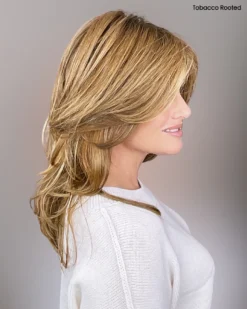 Voice Wig By Ellen Wille | Heat-Friendly Synthetic 26 Voice Wig By Ellen Wille | Heat-Friendly Synthetic -Hair Haven Shop cellenwillevoiceintobaccorooted2