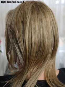 Couture By Ellen Wille | Heat-Friendly Synthetic Topper -Hair Haven Shop couturetopperbackltbernsteinrootedcopy