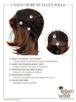 Casino More Wig By Ellen Wille | Mono Part 27 Casino More Wig By Ellen Wille | Mono Part -Hair Haven Shop ewcasinomore cap