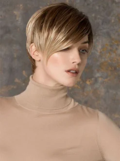 Disc Wig By Ellen Wille | Mono Part -Hair Haven Shop ewdisc 02 lg Dark Sand Rooted