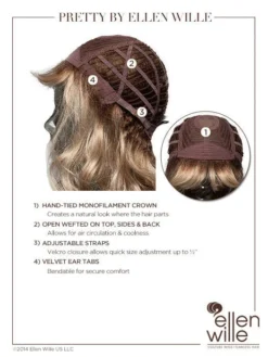 Pretty Wig By Ellen Wille | Mono Crown 34 Pretty Wig By Ellen Wille | Mono Crown -Hair Haven Shop ewpretty cap