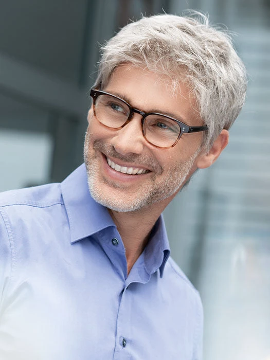 Brad Men's Wig By Ellen Wille | HAIRforMANce | Mono Crown 1 Brad Men's Wig By Ellen Wille | HAIRforMANce | Mono Crown