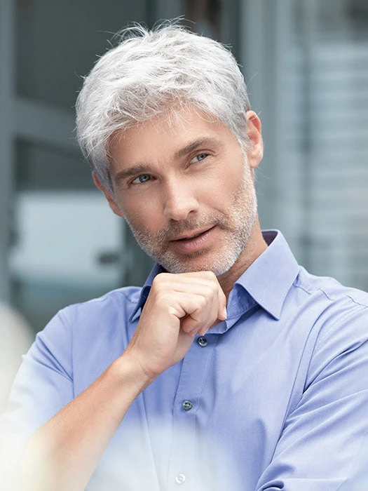 Brad Men's Wig By Ellen Wille | HAIRforMANce | Mono Crown 3 Brad Men's Wig By Ellen Wille | HAIRforMANce | Mono Crown - Image 3