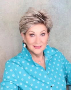 Rica Wig By Ellen Wille | Mono Crown -Hair Haven Shop ricaivoryblondeshadedfront